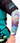 Colorful Cycle sleeve with 'SHINE' design on a person wearing a black shirt with 'BE RIDING' text.