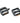 One-Piece Flat MTB Pedals Plastic With Moulded Pins - Black